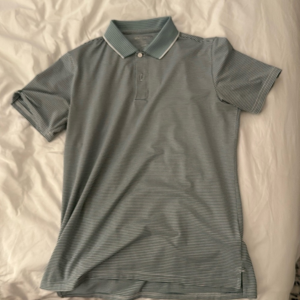 Bonobos golf polo green stripe size M